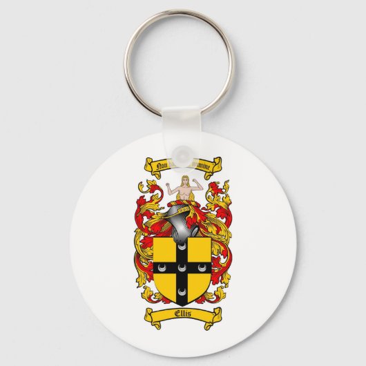 PORTE-CLÉS ELLIS FAMILLE CREST - ELLIS COAT D'ARMES (Recto)