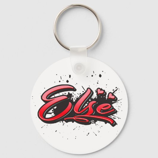 Porte-clés Else red Heart Graffiti (Recto)