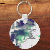 Porte-clés Elvish face - un dessin numérique, art imaginaire (Recto)