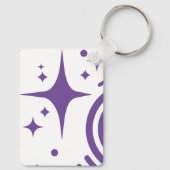 Porte-clés emblème AI Twinkle étoiles, phare de l'ère numériq (Verso)