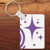 Porte-clés emblème AI Twinkle étoiles, phare de l'ère numériq (Recto)