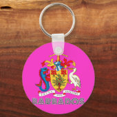Porte-clés Emblème barbadien (Recto)