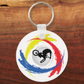 Porte-clés Emblème BMX Tricolor (Recto)