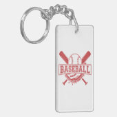 Porte-clés Emblème de baseball classique (Devant gauche)