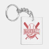 Porte-clés Emblème de baseball classique (Devant gauche)