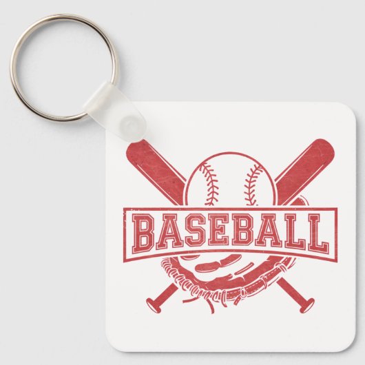 Porte-clés Emblème de baseball classique (Recto)