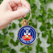 Porte-clés Emblème de Belgrade Round (Main)