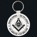 Porte-clés emblème de la franc-maçonnerie<br><div class="desc">emblème de la franc-maçonnerie</div>