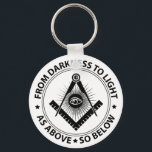 Porte-clés emblème de la franc-maçonnerie<br><div class="desc">emblème de la franc-maçonnerie</div>