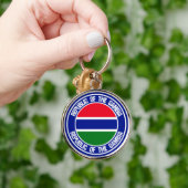 Porte-clés Emblème de la Gambie (Main)