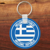 Porte-clés Emblème de la Grèce (Recto)