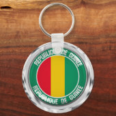 Porte-clés Emblème de la Guinée (Recto)