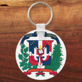 Porte-clés emblème de la république dominicaine (Recto)