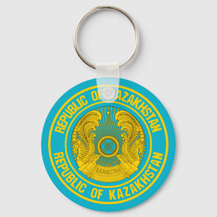 Porte-clés Emblème de la ronde du Kazakhstan