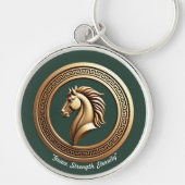 Porte-clés "Emblème de la Steed dorée" (Devant)