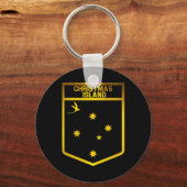 Porte-clés Emblème de l'île Christmas (Recto)