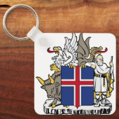 Porte-clés emblème de l'islande (Recto)