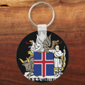 Porte-clés emblème de l'islande (Recto)