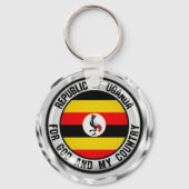 Porte-clés Emblème de l'Ouganda (Recto)