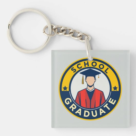 Porte-clés Emblème de remise des diplômes (Devant)