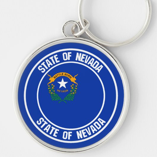 Porte-clés Emblème de ronde du Nevada (Devant)
