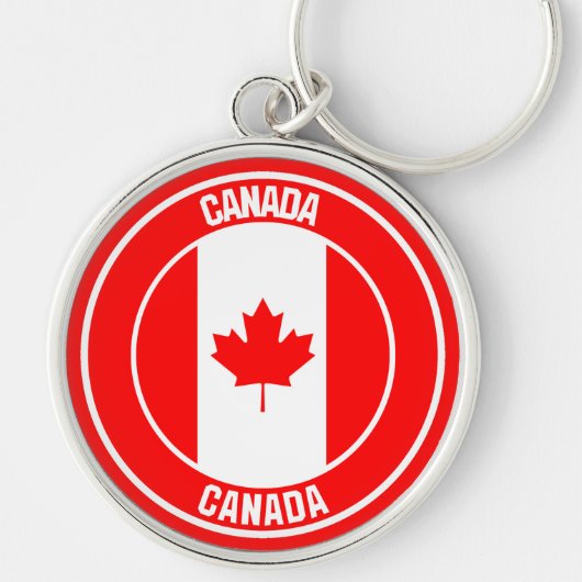 Porte-clés Emblème du Canada (Devant)