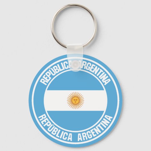 Porte-clés Emblème du cycle de l'Argentine (Recto)