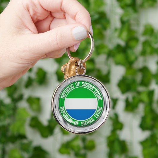 Porte-clés Emblème du cycle de Sierra Leone (Main)