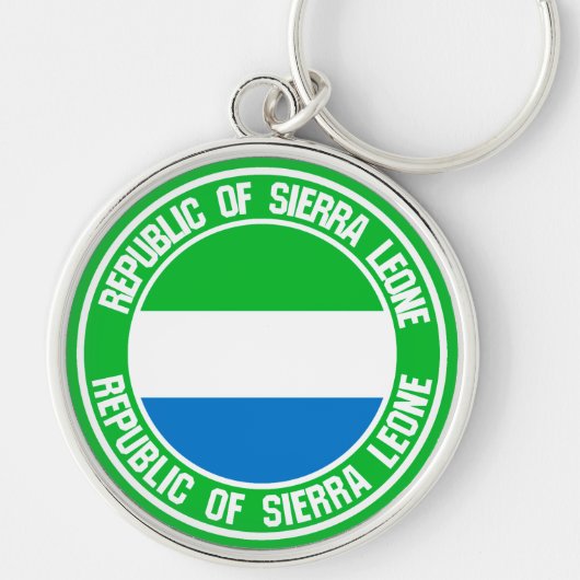 Porte-clés Emblème du cycle de Sierra Leone (Devant)
