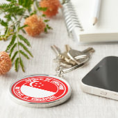 Porte-clés Emblème du cycle de Singapour (Côté)