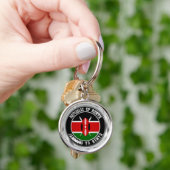 Porte-clés Emblème du cycle du Kenya (main)