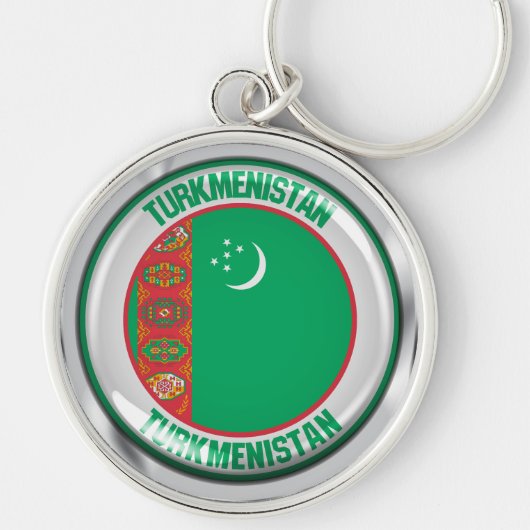 Porte-clés Emblème du cycle du Turkménistan (Devant)