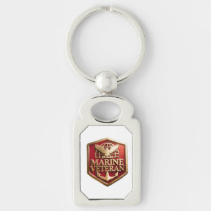 Porte-clés Emblème du logo du vétéran du Corps des Marines