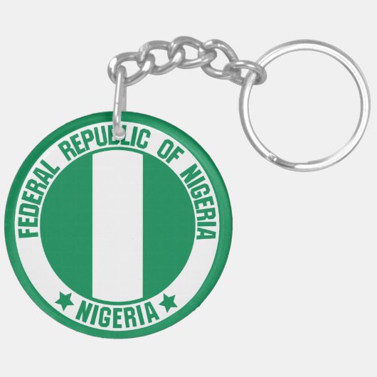 Porte-clés Emblème du Nigeria (Dos droit)