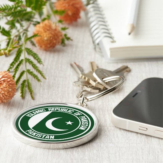 Porte-clés Emblème du Pakistan (Côté)