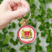 Porte-clés Emblème du patrimoine de Singapour (Main)
