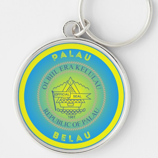 Porte-clés Emblème du patrimoine des Palaos (Devant)
