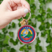 Porte-clés Emblème du patrimoine du Laos (Main)
