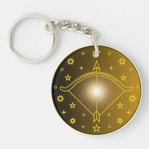 Porte-clés Emblème du zodiaque Sagittaire Symbole céleste min