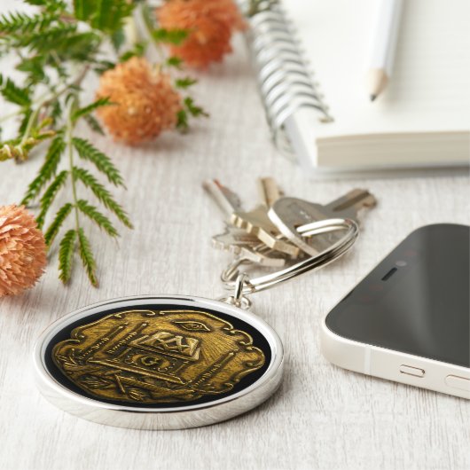 Porte-clés Emblème maçonnique (Côté)