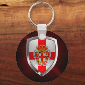 Porte-clés Emblème métallique d'Almería (Recto)