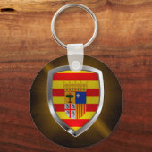 Porte-clés Emblème métallique de l'Aragon (Recto)