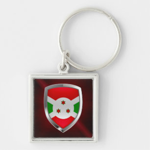 Porte-clés Emblème métallique du Burundi