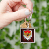 Porte-clés Emblème métallique indonésien (main)