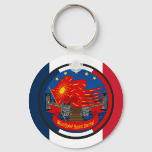 Porte-clés Emblème patriotique Vive la France