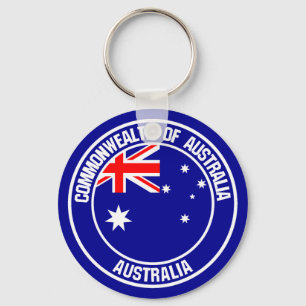 Porte-clés Emblème rond australien