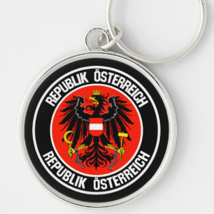 Porte-clés Emblème rond Autriche