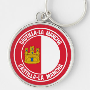 Porte-clés Emblème rond Castilla-La Mancha