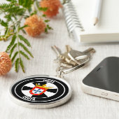 Porte-clés Emblème rond Ceuta (Côté)