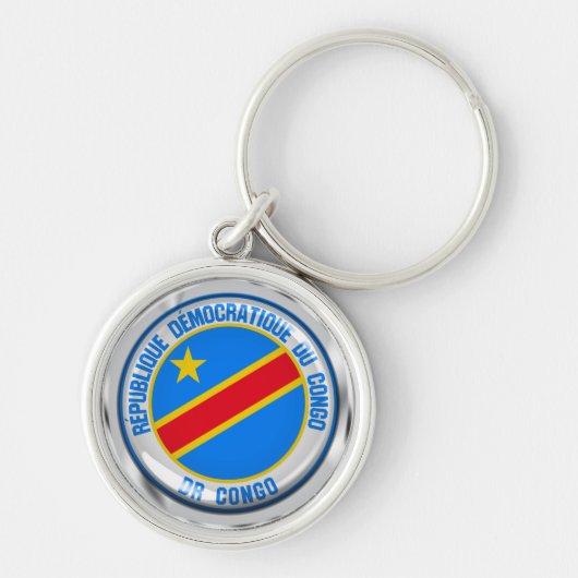 Porte-clés Emblème Rond Congo (Devant)